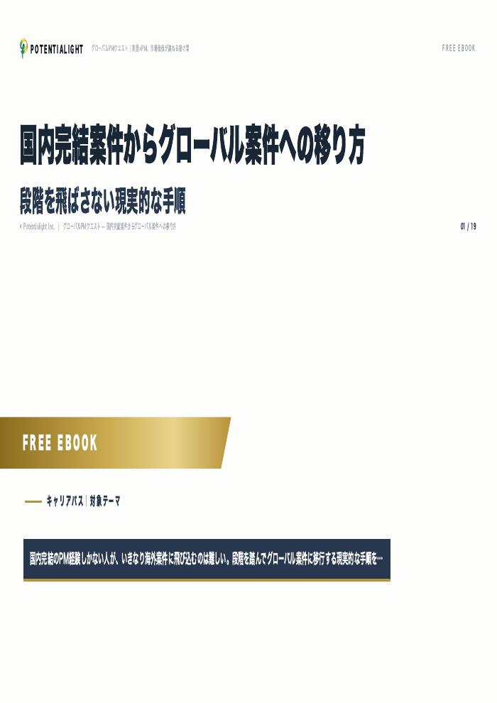 国内からグローバル案件へ eBook表紙