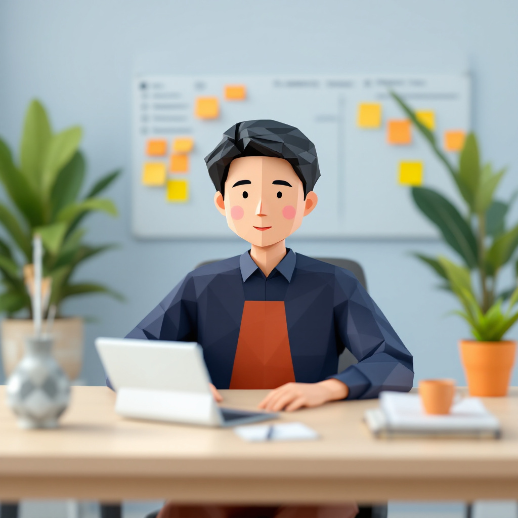 外資系IT・PMのキャラクターイラスト